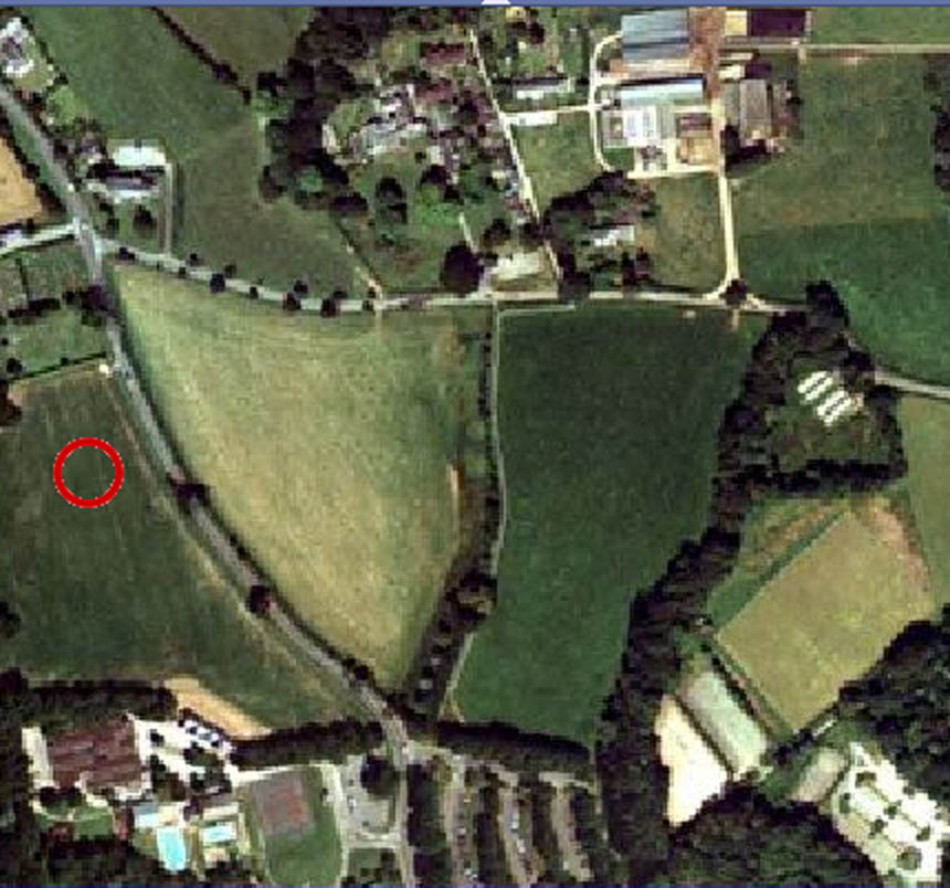 an aerial photo used as site plan